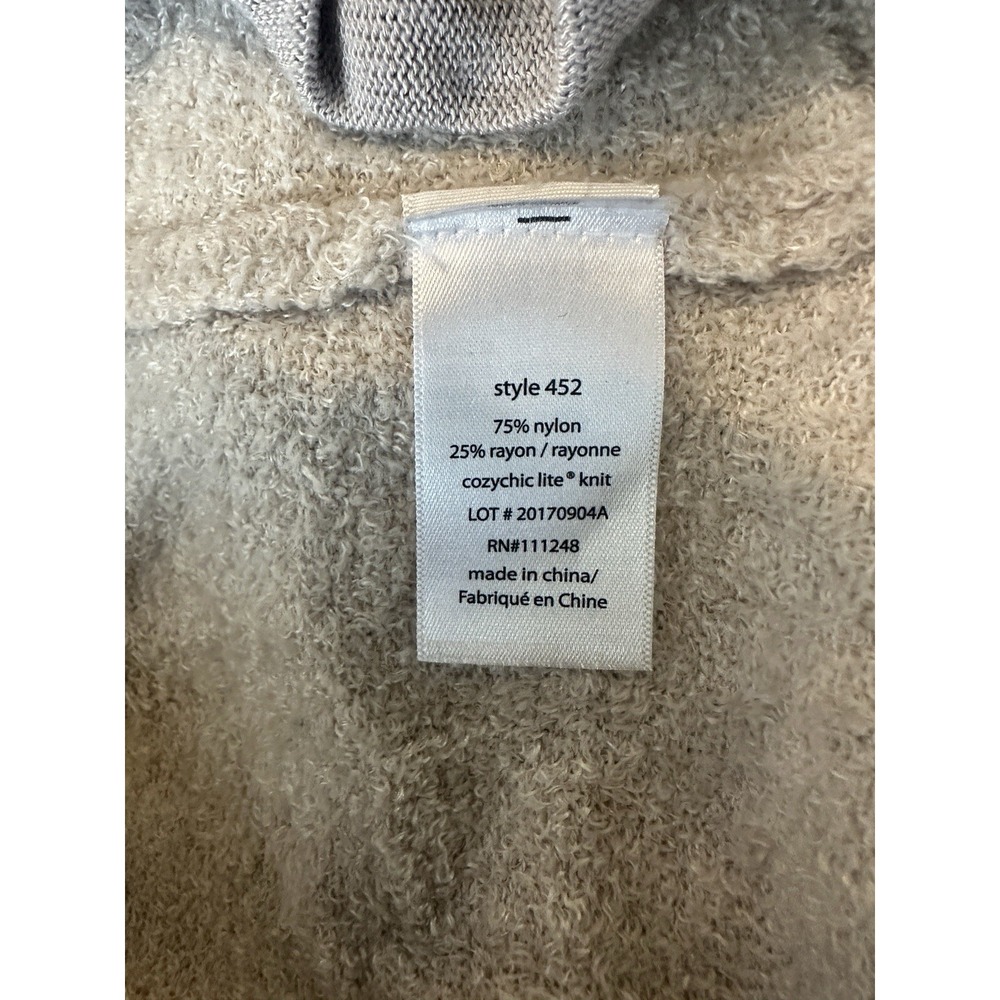 Barefoot Dreams CozyChic Lite Circle Cardigan Cream Open Front Womens XS/S 452 - Picture 9 of 10